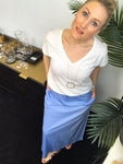 Dutchess - sunny blue skirt