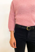 By-Bar - braided leather belt black