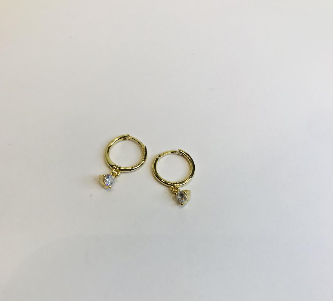 SAM&CEL - goldplated creoles zirconium