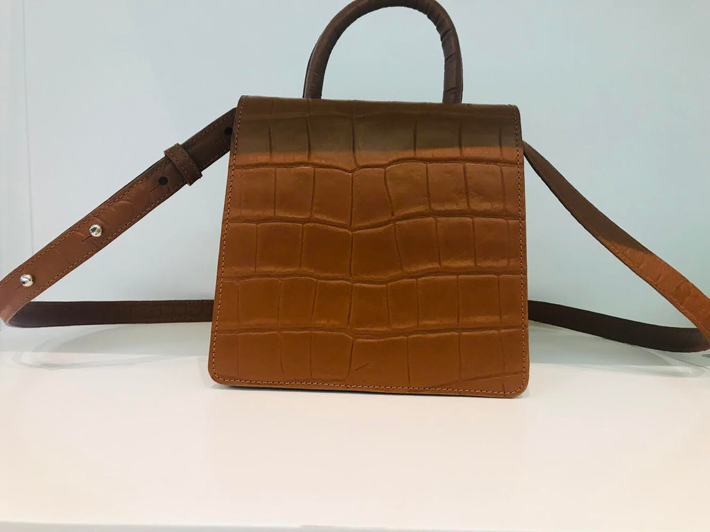 Lies Mertens - Mariko cognac croco