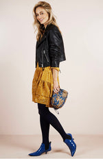 Lollys Laundry Piper dress mustard and beige