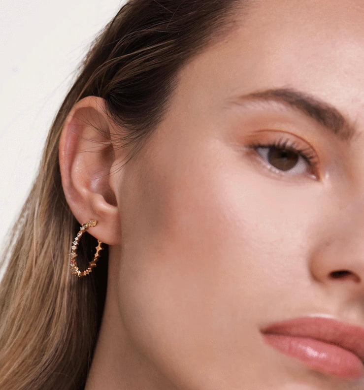 PDPAOLA - halo goldplated earrings