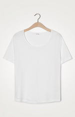 American Vintage - women's linen white T-shirt lolosister