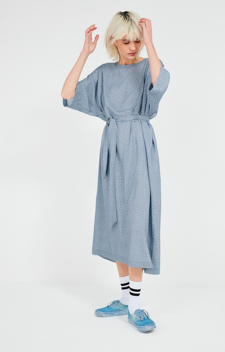 American Vintage - women's belabay dress light blue, grey mix