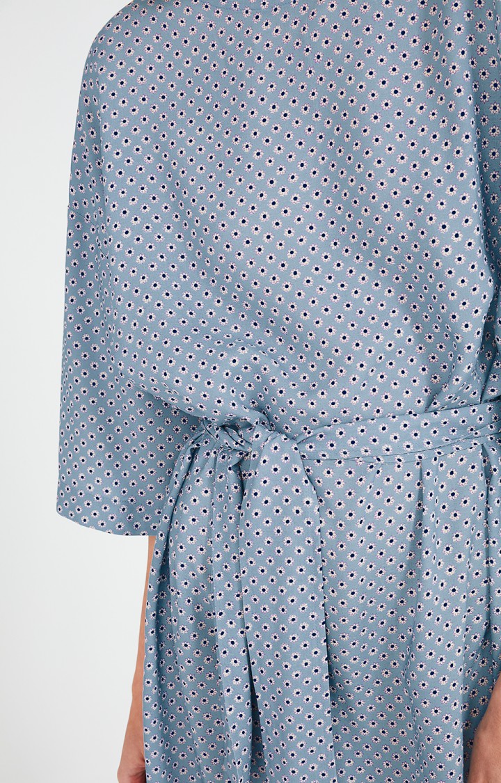 American Vintage - women's belabay dress light blue, grey mix