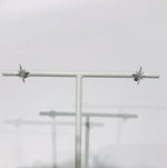 Céline Daoust - north star & diamonds white gold stud earrings