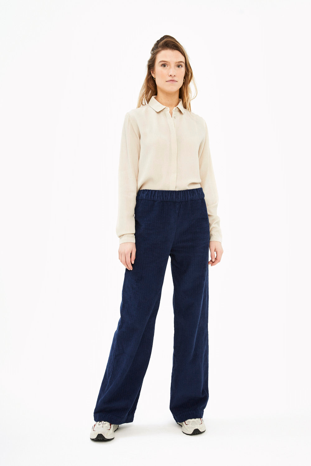 By-Bar - balou indigo blue rib pant