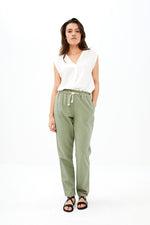 By-Bar - emily pique pant olive green