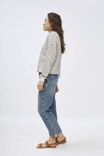 By-Bar - becky black stripe sweater