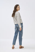 By-Bar - becky black stripe sweater