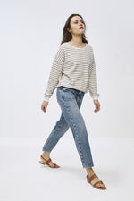 By-Bar - becky black stripe sweater