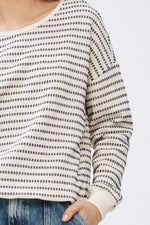 By-Bar - becky black stripe sweater