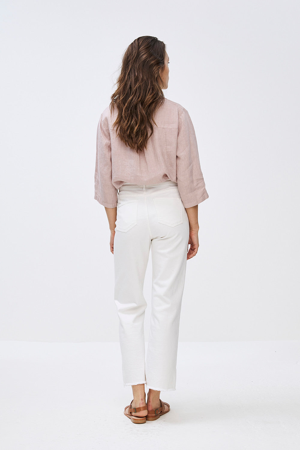 By-Bar - bodil pink blush linen blouse