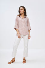 By-Bar - bodil pink blush linen blouse