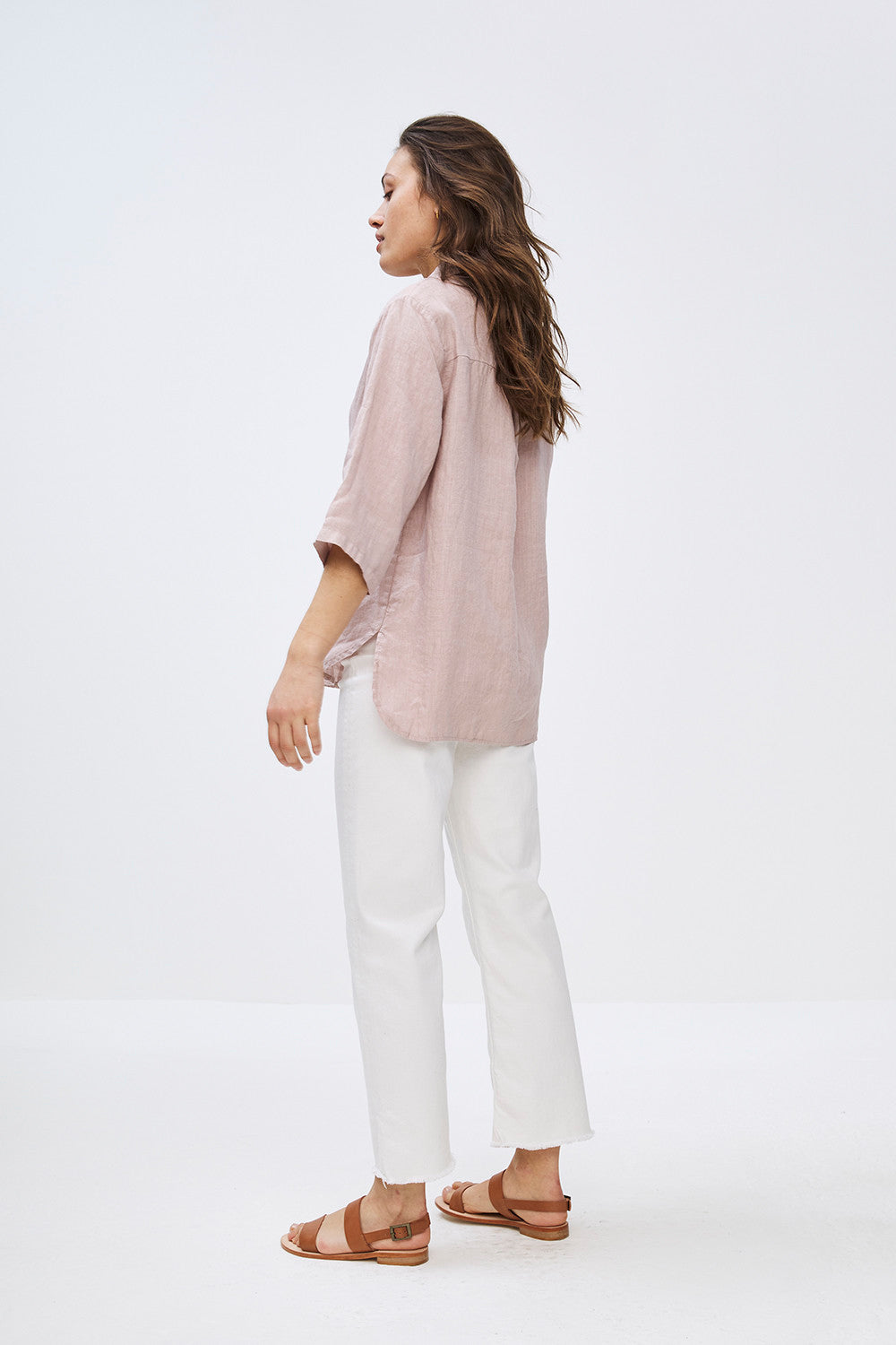 By-Bar - bodil pink blush linen blouse