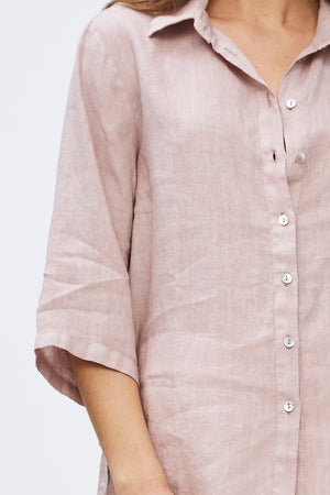By-Bar - bodil pink blush linen blouse