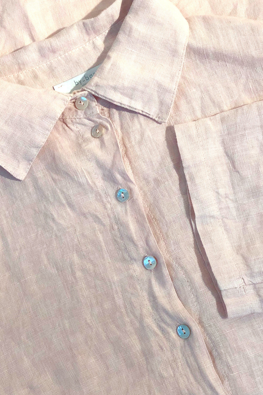 By-Bar - bodil pink blush linen blouse