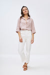 By-Bar - bodil pink blush linen blouse
