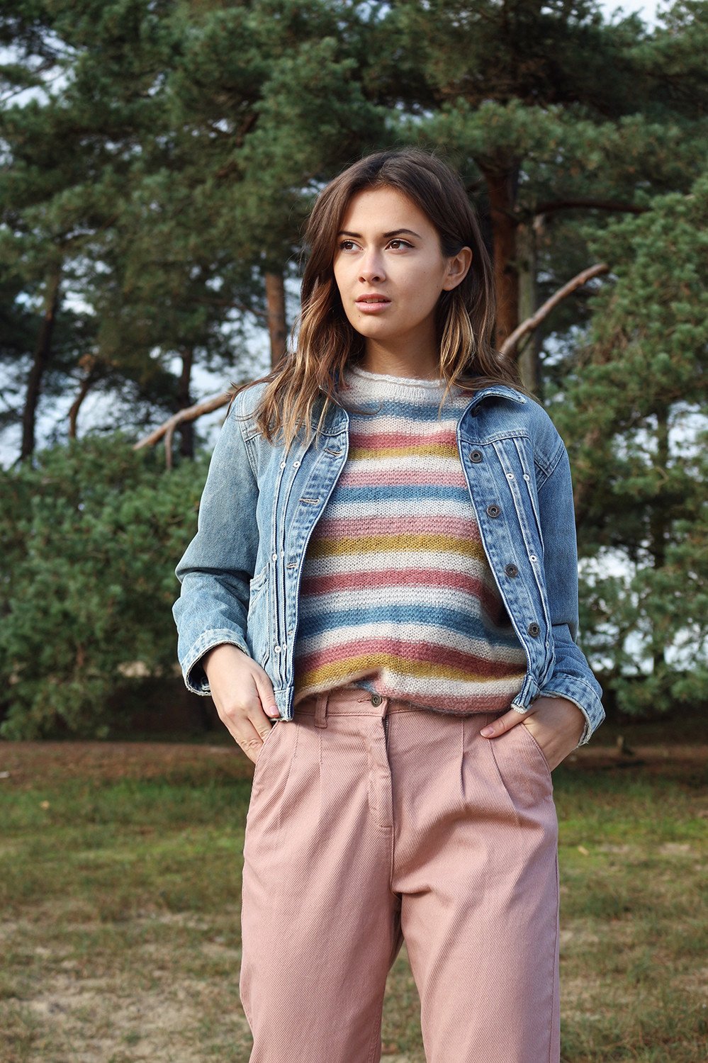 By-Bar - iris stripe pullover multi