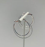 SAM&CEL - silver double hoop earrings