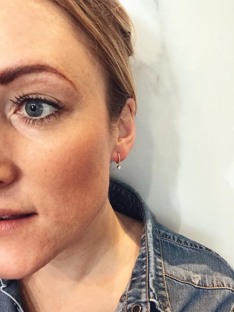 SAM&CEL - goldplated creoles zirconium