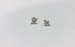 Céline Daoust - north star & diamonds white gold stud earrings