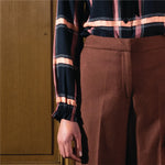 FAM The Label - Julia maroon wool trousers