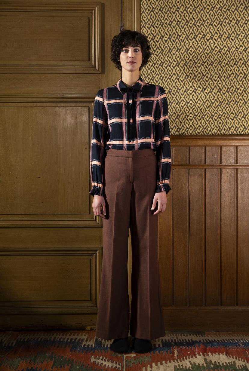 FAM The Label - Julia maroon wool trousers
