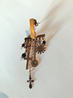 SAM & CEL - Steel statement earrings with pendants