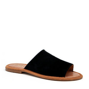 FELIZ - romy slide sandal in black suede