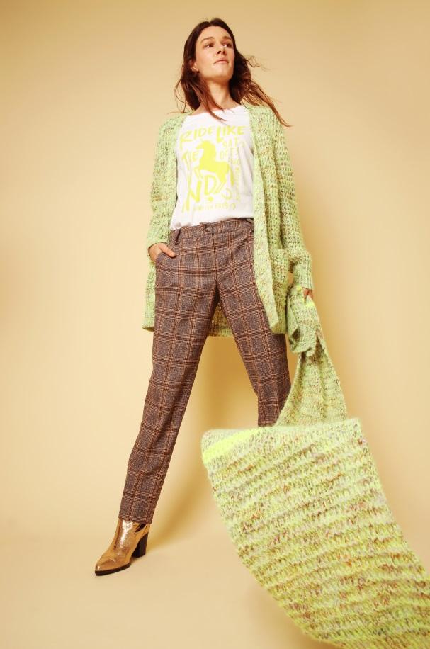 Hampton Bays - checked puerto trousers brown sugar