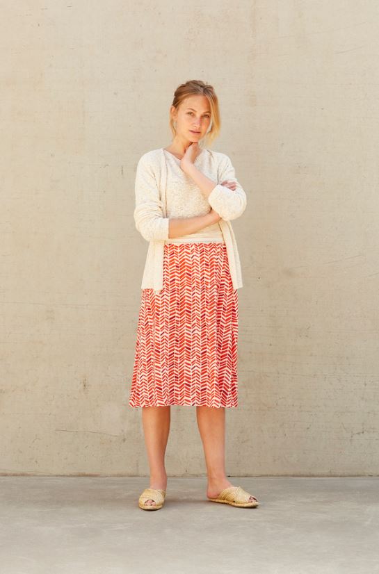 Hampton Bays - tomato polka red skirt