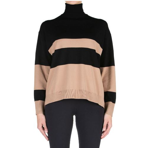 Kaos - striped cammello sweater