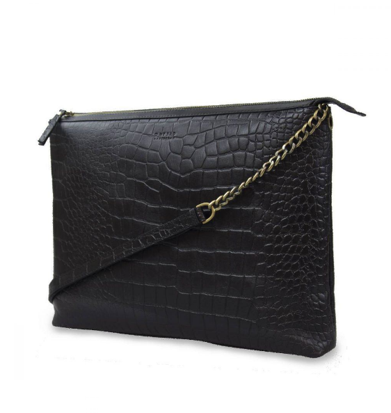 O My Bag - Scarlet black croco classic leather