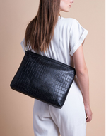 O My Bag - Scarlet black croco classic leather
