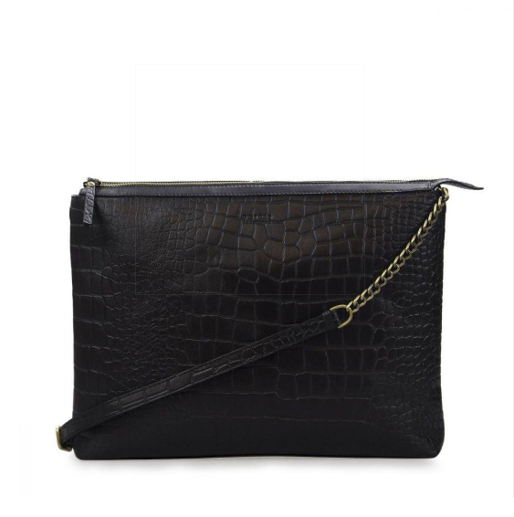 O My Bag - Scarlet black croco classic leather