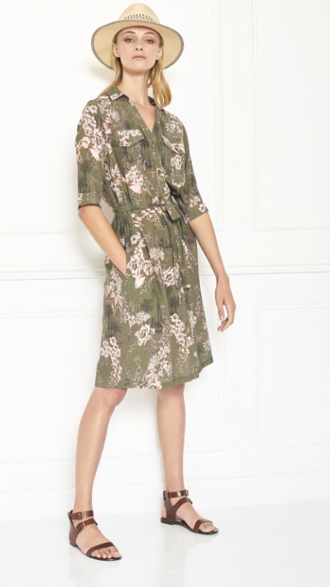 MKT studio - rulini dress flower print khaki