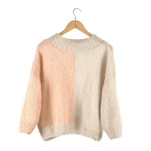 Made By Vest - Mira sweater soft beige marble light peach