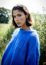 Made By Vest - sweater marcelle cobalt blue