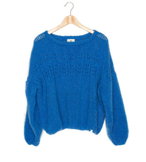 Made By Vest - sweater marcelle cobalt blue