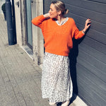 Maison Anje - lerecif knit nectarine orange