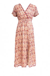 Maison Anje - rose printed ilda java dress