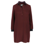 Mon Col Anvers - Amalthea dress tencel burgundy dark red-brown