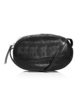 Neuville ovale black croco bag