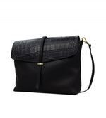 O My Bag - Ella black croco soft grain leather bag