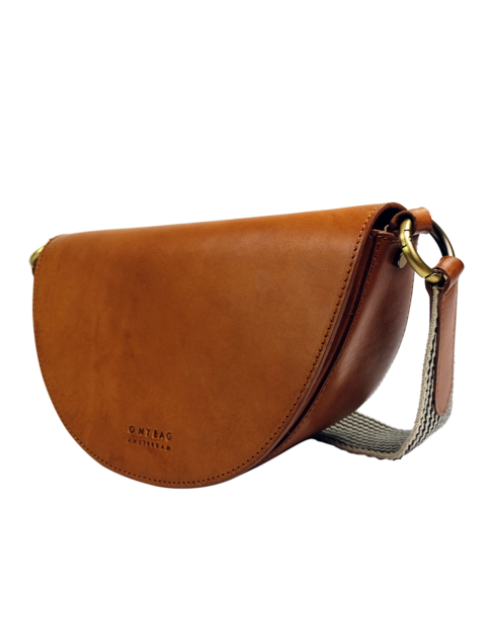 O My Bag - laura half moon leather bag, 2 straps
