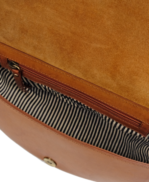 O My Bag - laura half moon leather bag, 2 straps