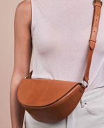 O My Bag - laura half moon leather bag, 2 straps