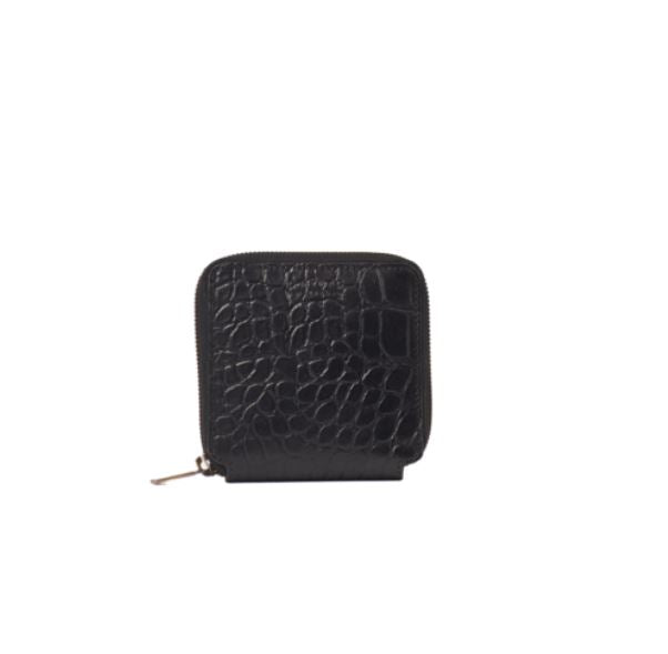 O My Bag - sonny square wallet croco black leather
