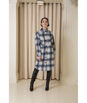On parle de vous - mahe checked printed shirt coat